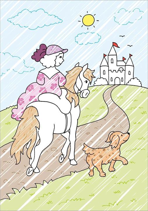 Actual product image Tessloff Magic coloring block. Magic patterns. Princesses