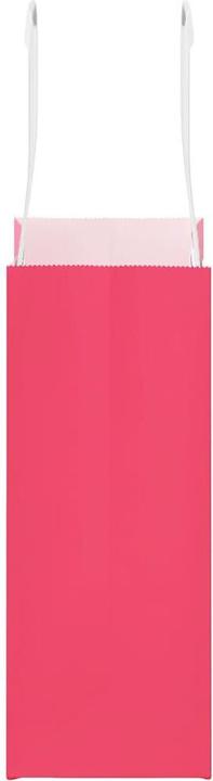 Actual product image vidaXL Kraft paper bags 50 pcs. with handle Pink 15x8x21 cm Paper bag (50x)
