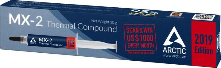 Produktbild Arctic MX-2 - Wärmeleitpaste 2019 Edition (5.60 W/m K, 30 g)