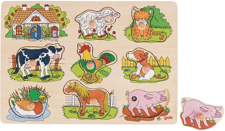 Produktbild Goki Bubble Puzzle Tiere mit sound (8 Teile)