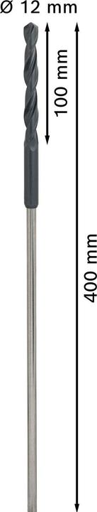 Produktbild Bosch Professional Zubehör PRO Wood HSS Installationsbohrer, 12 x 100 x 400 mm (8 mm)