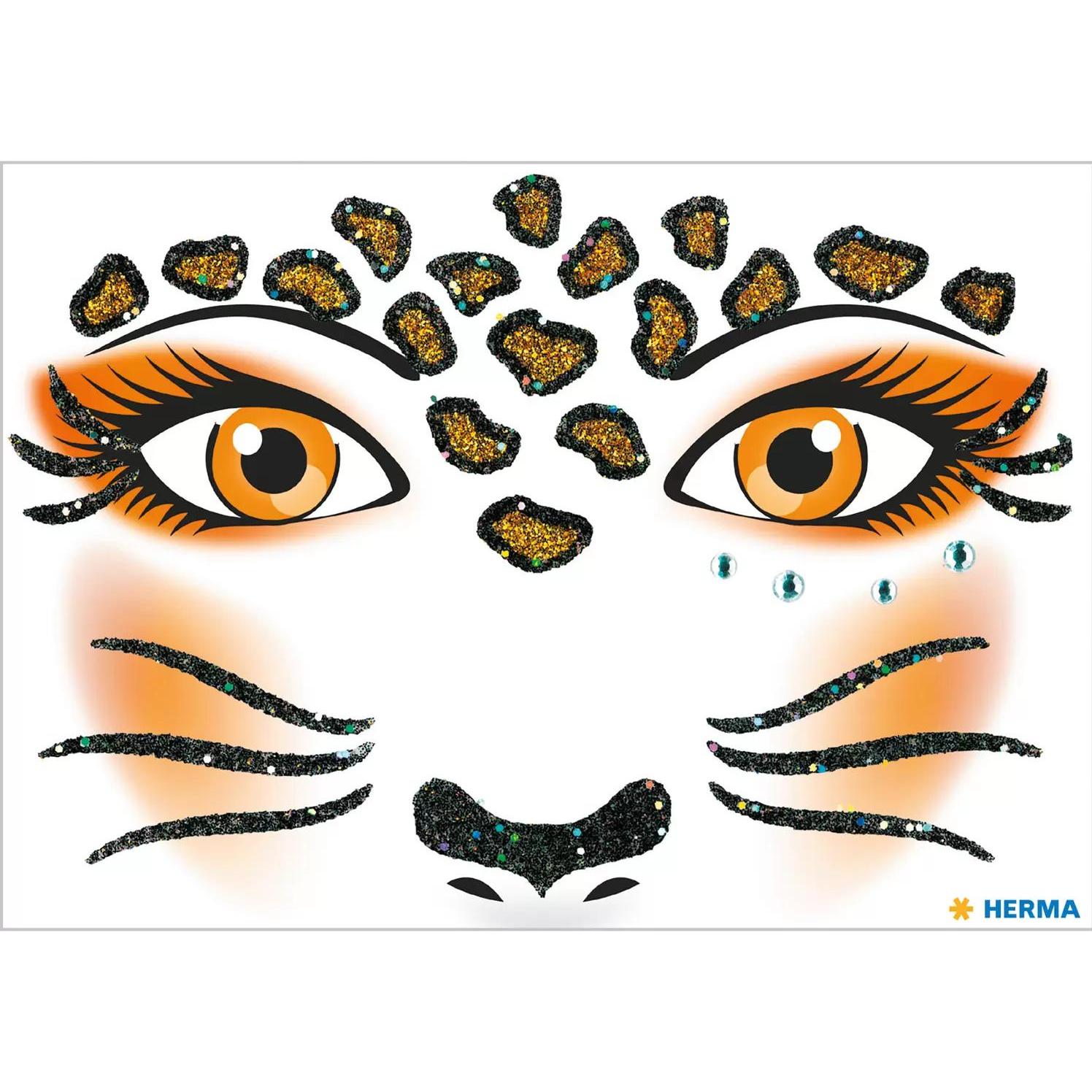 Thumbnail - Herma, Sticker, Face Art Sticker Leopard