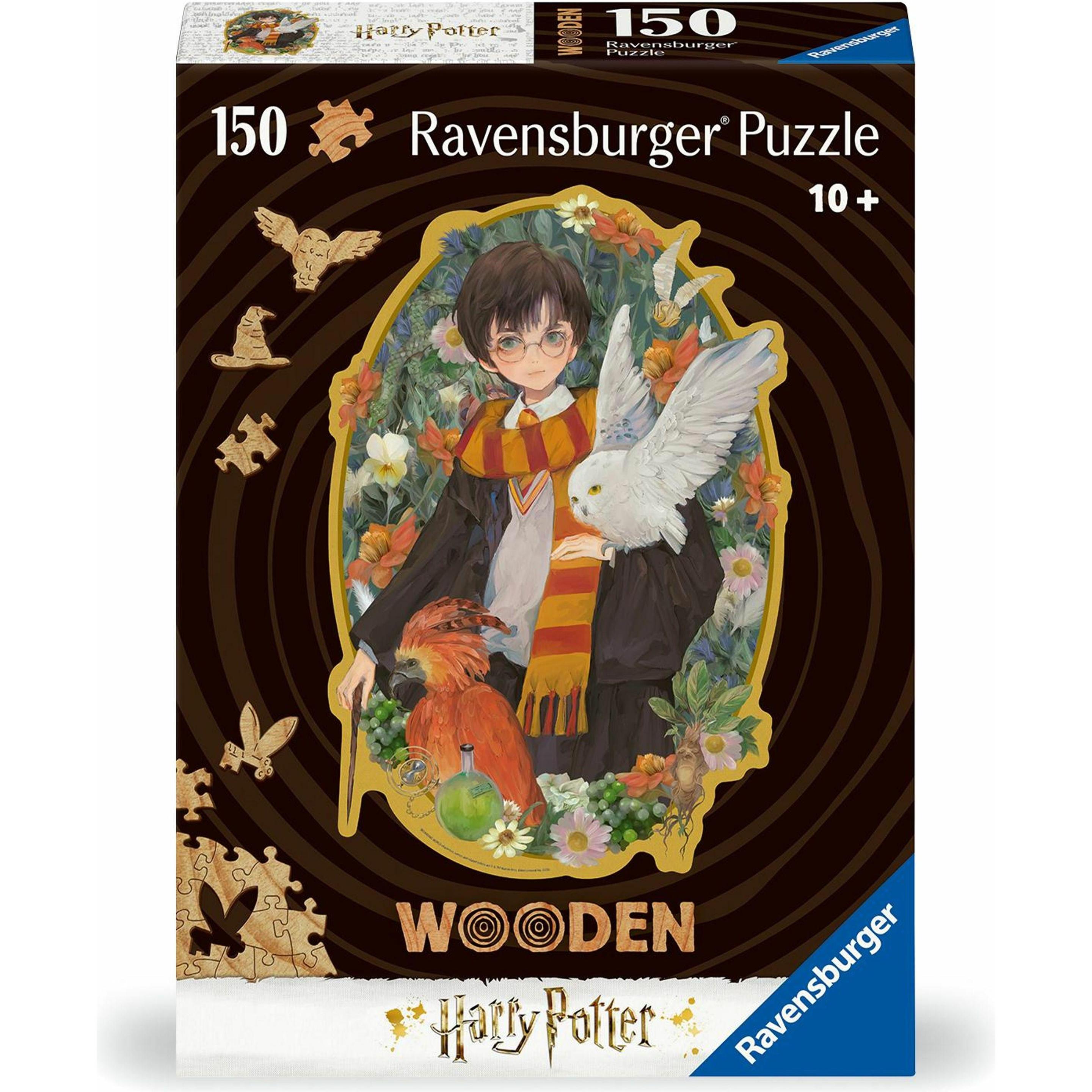 Ravensburger Puzzle in legno 12001458 - Harry Potter - Puzzle in legno da 150 pezzi con contorno e robustezza (150 pezzi)