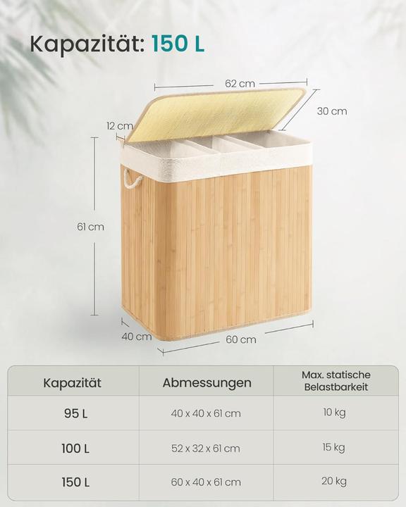 Produktbild Songmics Dörty (150 l)