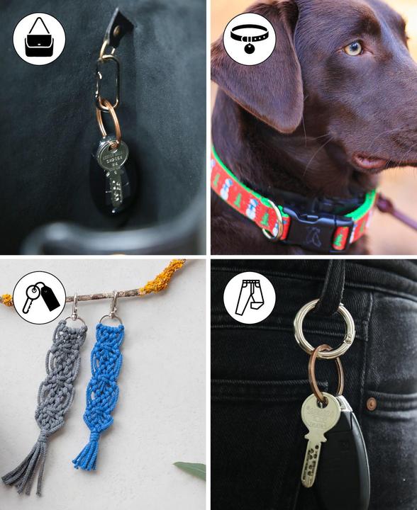 Actual product image Lalana Pendant with carabiner 50 x 45 mm, 2 pieces