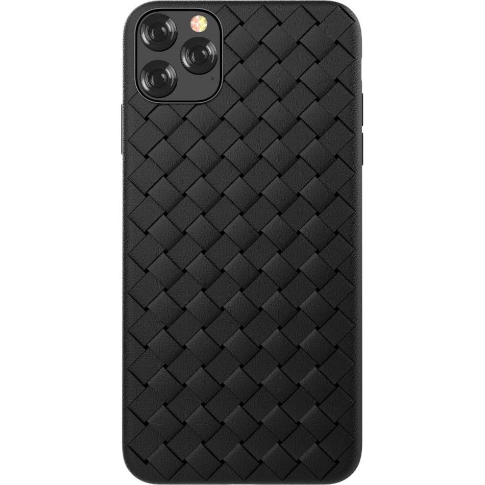 Devia Woven Pattern Design Soft Case iPhone 11 Pro black (Apple iPhone 11 Pro), Smartphone Hülle, Schwarz