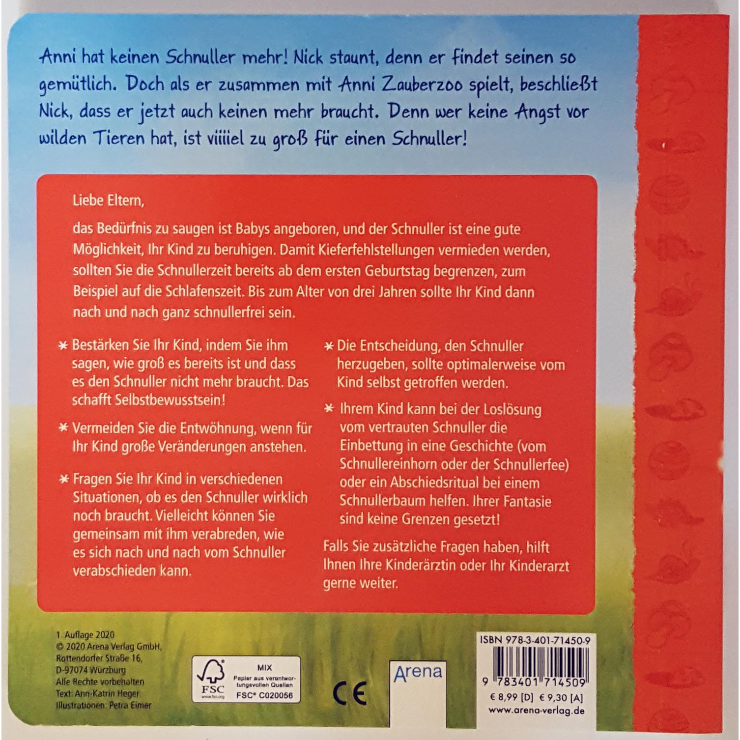 Thumbnail - Schnullerzauber. Ohne Schnuller ist's ganz leicht, Kinderbücher von Ann-Katrin Heger
