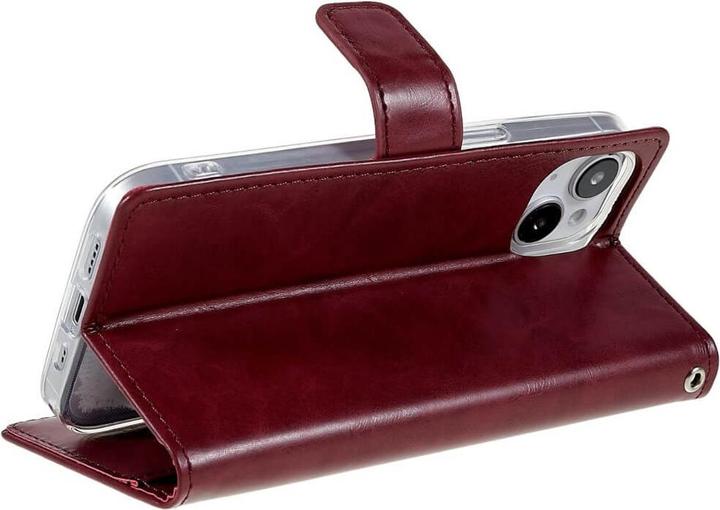 Productafbeelding iPhone 14 Plus - Blue Moon Hoesje Hoesje Wijnrood (Apple iPhone 14 Plus)