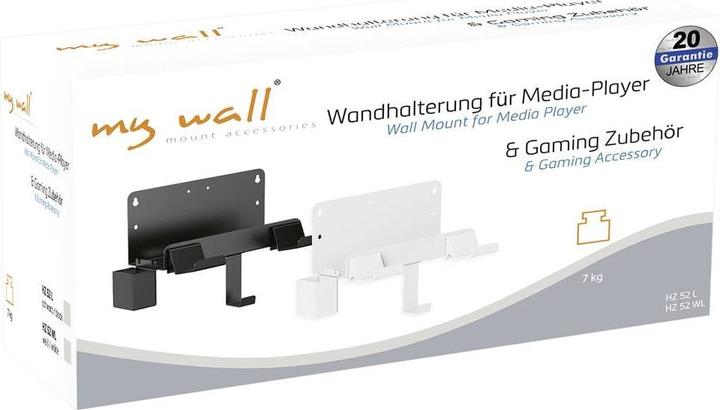 Produktbild myWall My Wall Media-Player Wandhalterung Schwarz (1 Stk., Wandmontage, Nicht beweglich)