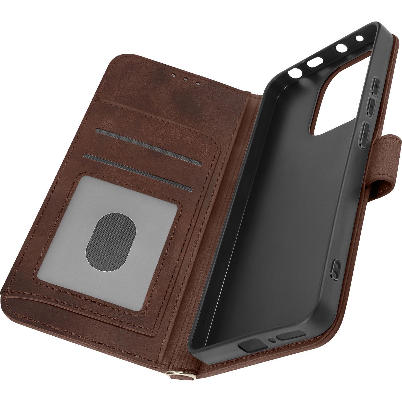 Thumbnail - Avizar Etui Series (Xiaomi Redmi Note 13), Smartphone Hülle, Braun