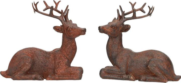 Image du produit Angela Bruderer Dekohirsch liegend, 2er-Set