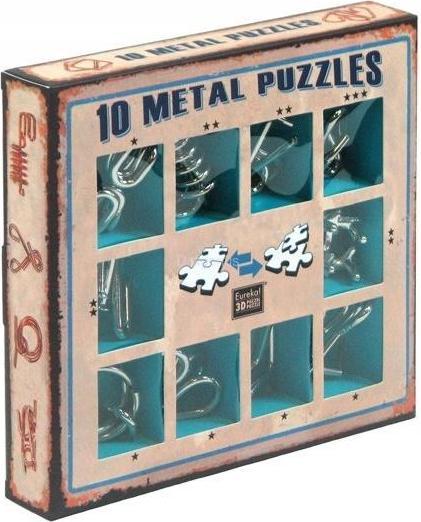 Produktbild Eureka! Metal Puzzle set 10 Metal Puzzles Set Blue (only available in display 52473355) (10 Teile)