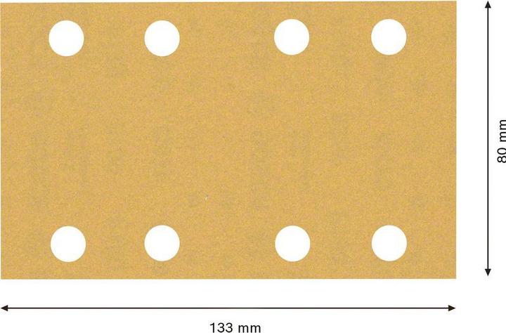 Actual product image Bosch Professional Zubehör Accessories 2608901664 Sanding paper for orbital sander 180 grain ( (Grain size 180)