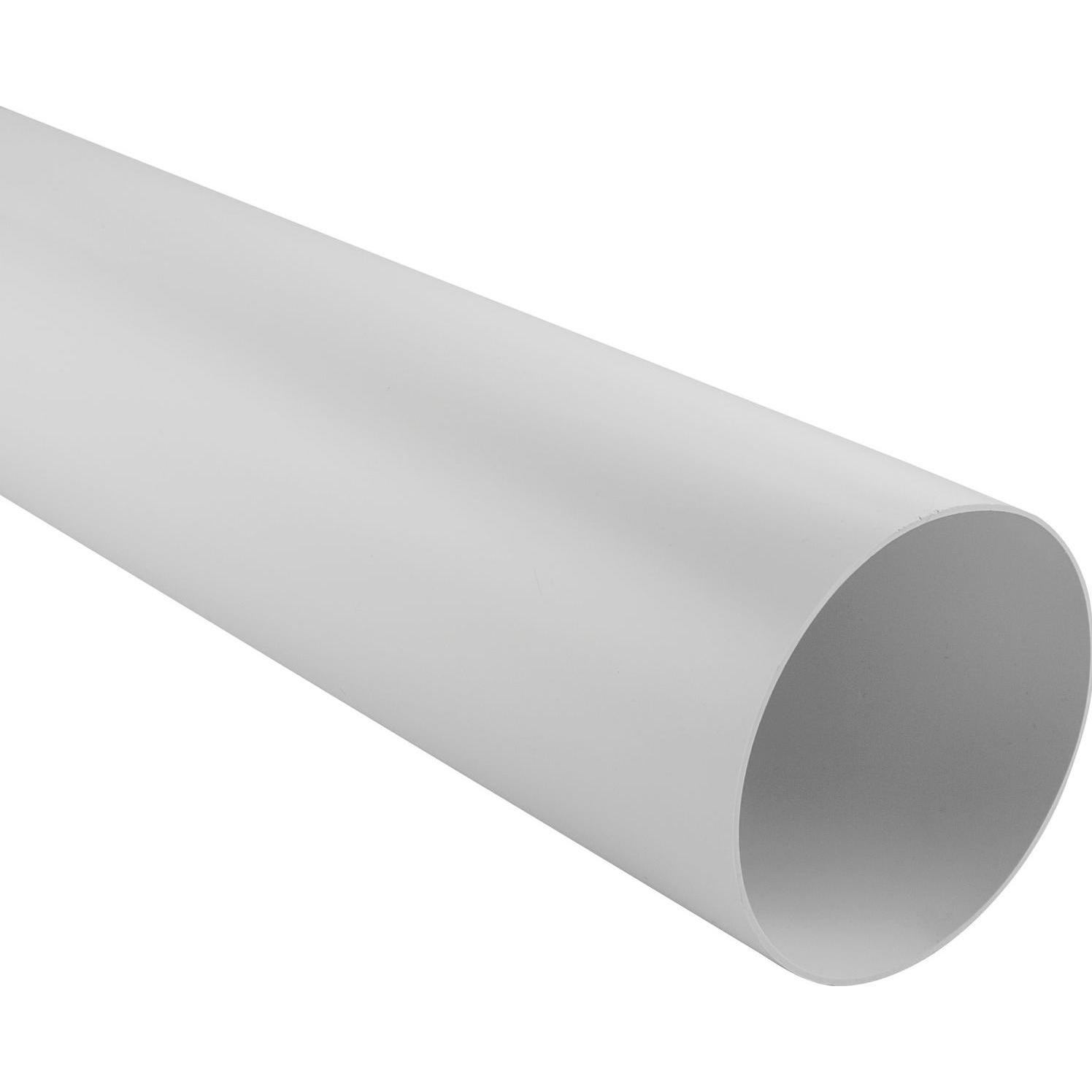IKM Rundrohr System 100 Lüftungsrohr Anschluss ø 129mm Rohr Länge 500 mm Kunststoff, Zubehör Kochen + Backen