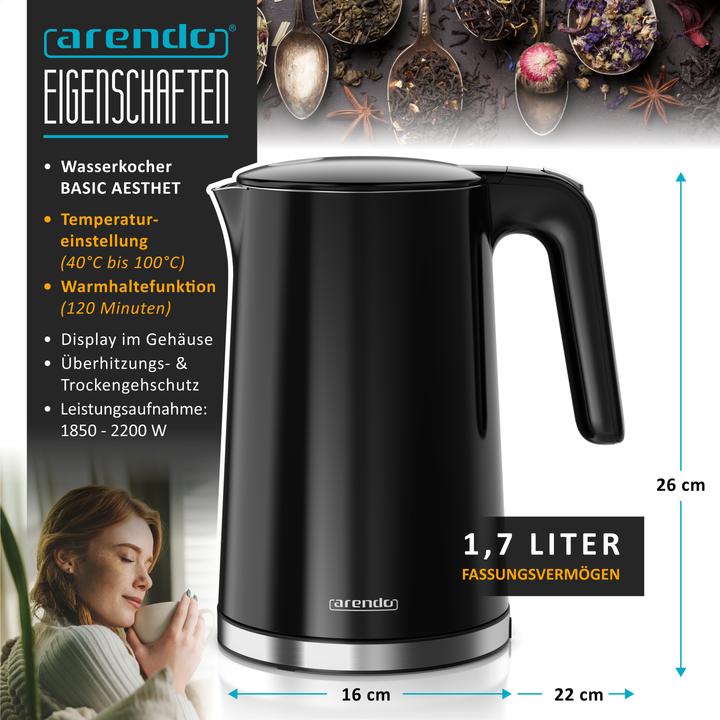 Produktbild Arendo Wasserkocher (1.70 l)