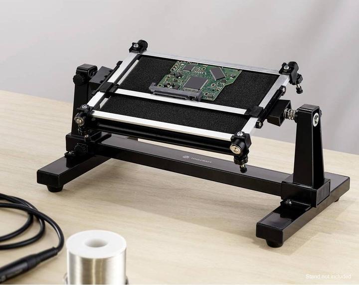 Produktbild Toolcraft TO-ZD-11ES Platinenhalter regelbar, rutschfest (L x B x H) 210 x 150 x (Platine)