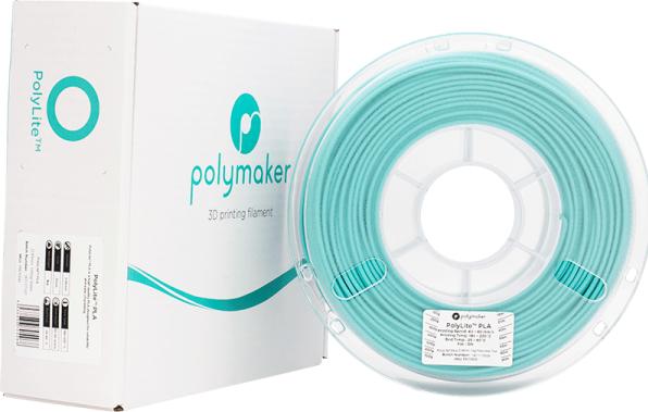 Actual product image Polymaker PolyLite PLA - Teal - 2.85mm (PLA, 2.85 mm, 1000 g, Turquoise)