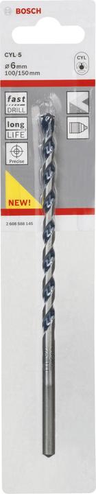 Produktbild Bosch Professional Zubehör Betonbohrer CYL-5, Blue Granite, 6 x 100 x 150 mm (6 mm)