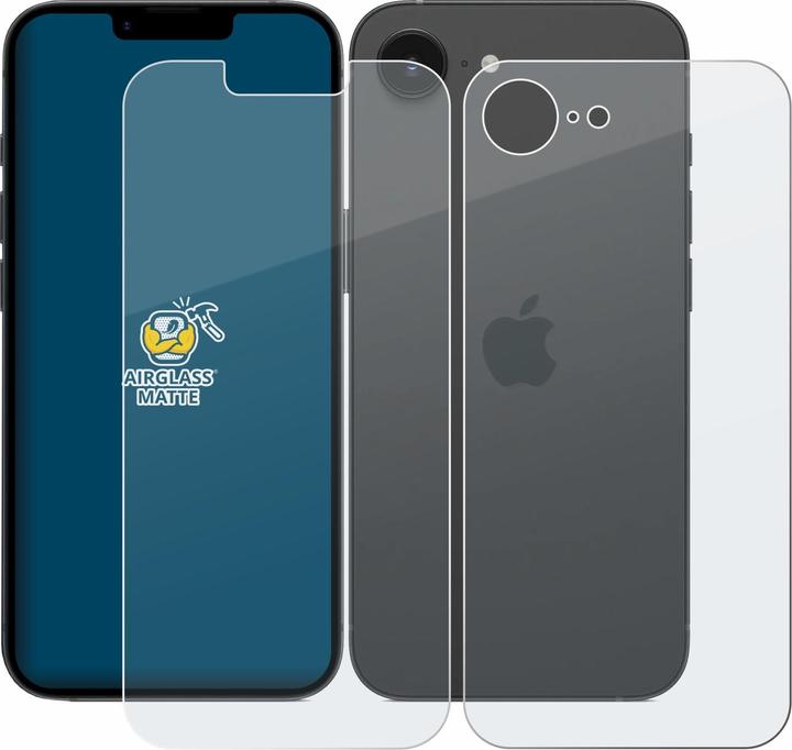 Actual product image BROTECT AirGlass Glass Matte (1 pcs., Apple iPhone 16e)