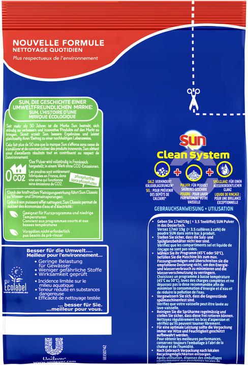 Image du produit Sun Pulver Regular NB 950g (Poudre, 50 Cycles de lavage)