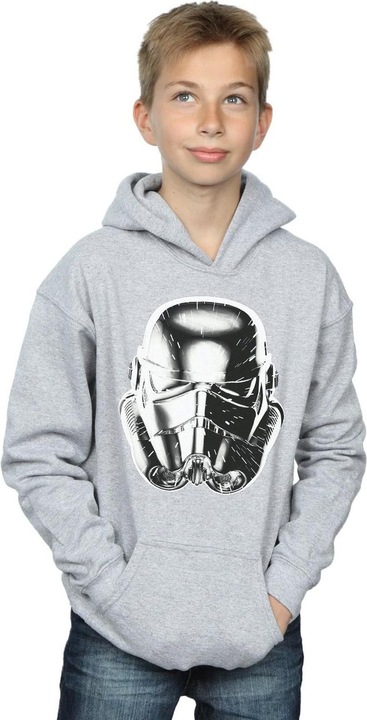 Immagine prodotto Star Wars Stormtrooper Warp Speed Helmet Felpa con Cappuccio Ragazzi (152, 158)