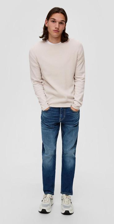 Produktbild s.Oliver Strickpullover Strickpullover mit Musterstruktur (XXL)