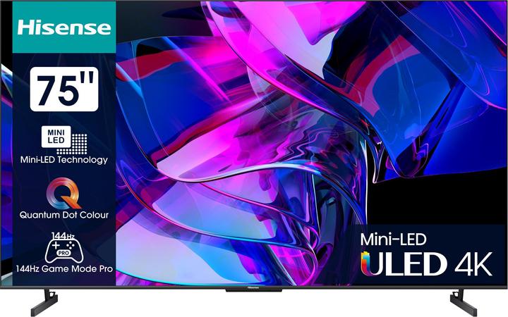 Hisense TV 75U7KQ (75", U7K, Mini-LED, 4K, 2023)