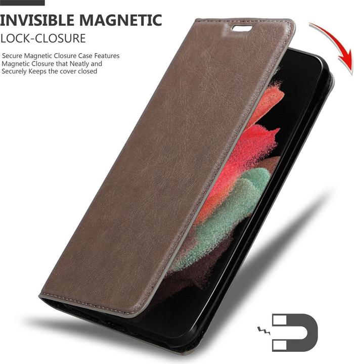 Productafbeelding Cadorabo Boek Onzichtbare Magneethoes (Samsung Galaxy S21 Ultra)