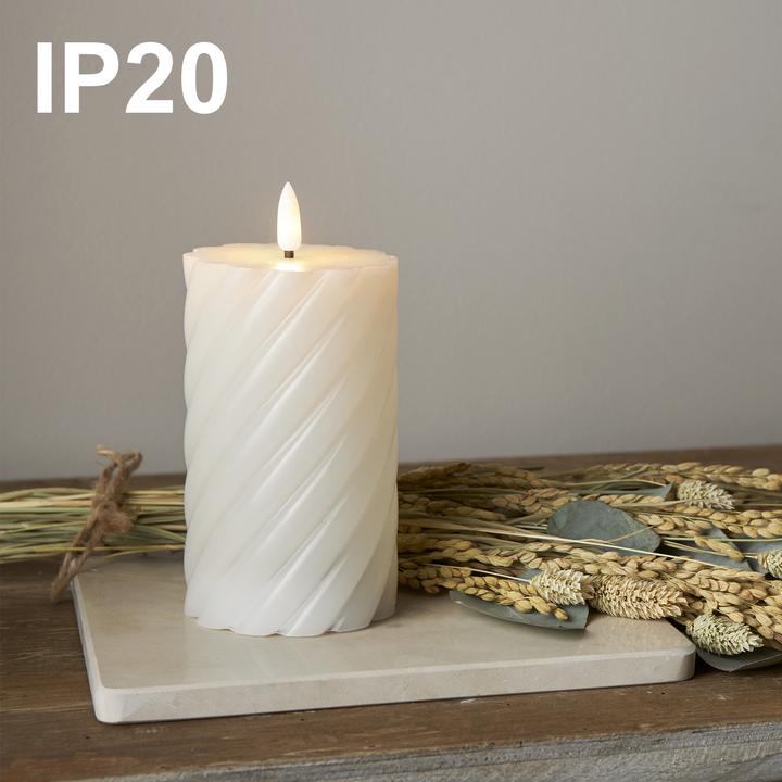 Produktbild Star Trading LED Kerzen mit Timerfunktion | Stumpenkerzen weiss | LED Kerze mit Timer | LED Stumpenke (2x)
