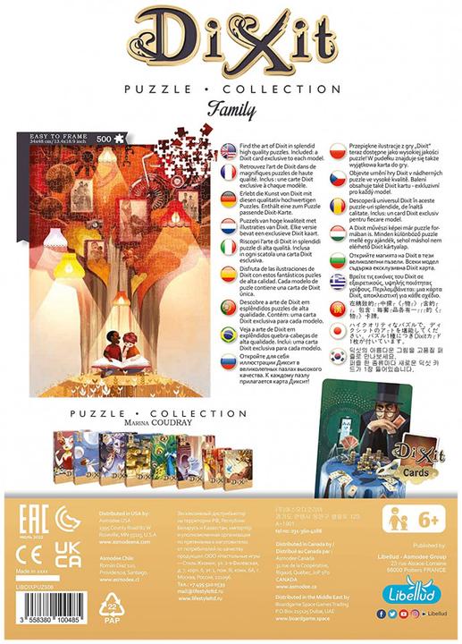 Produktbild Libellud LIBD1005 - Dixit Puzzle-Collection Family, 500 Teile, ab 6 Jahren (500 Teile)
