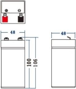 Actual product image GreenCell AGM37 (4 V, 4 Ah)