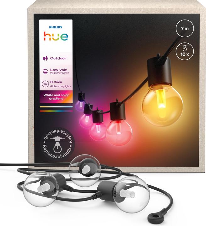 Produktbild Philips Hue Festavia Globe udendrs lyskde, 7 m (7 m)