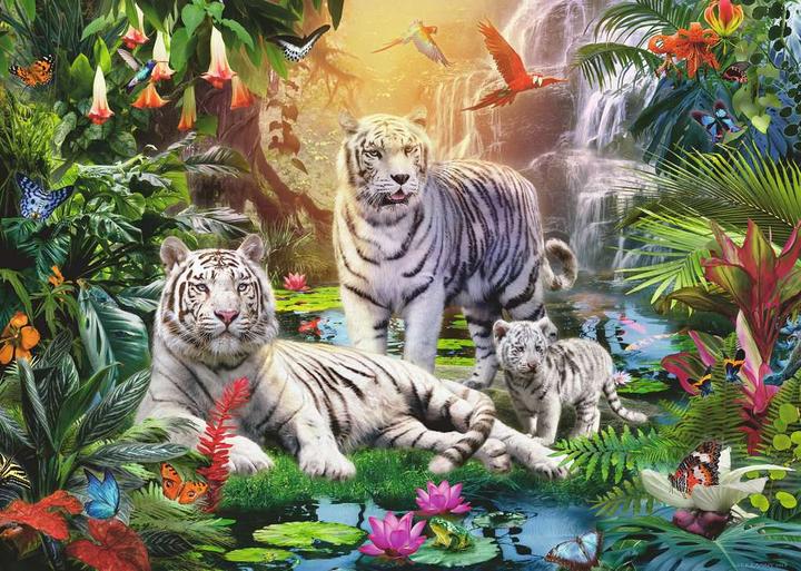 Image du produit Ravensburger Familie der Weissen Tiger (1000 pièces)