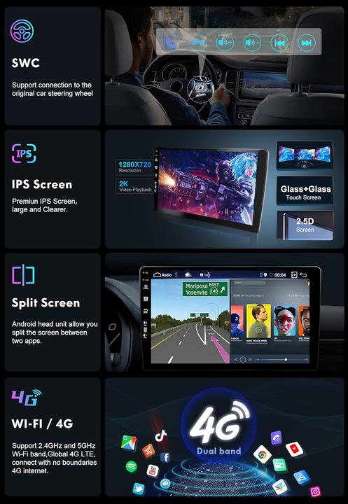Immagine prodotto Joyx Navi Android 12 Autoradio für Opel Modelle mit Carplay (Auto Android, Apple Carplay, MirrorLink)