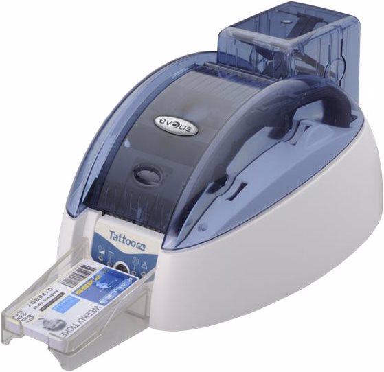 Actual product image Evolis Tattoo RW - plastic card printer - b/w - direct thermal - CR-80 Card (85.6 x 54 mm