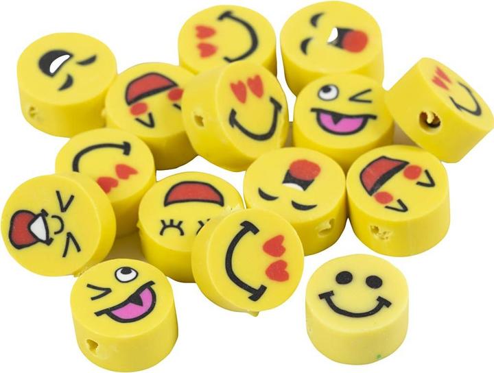 Produktbild Creativ Company Perlen Ton Figurperlen 200 Stück, Smiley