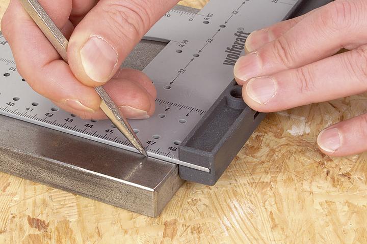 Actual product image wolfcraft 1 scriber tipped with carbide, l=150mm