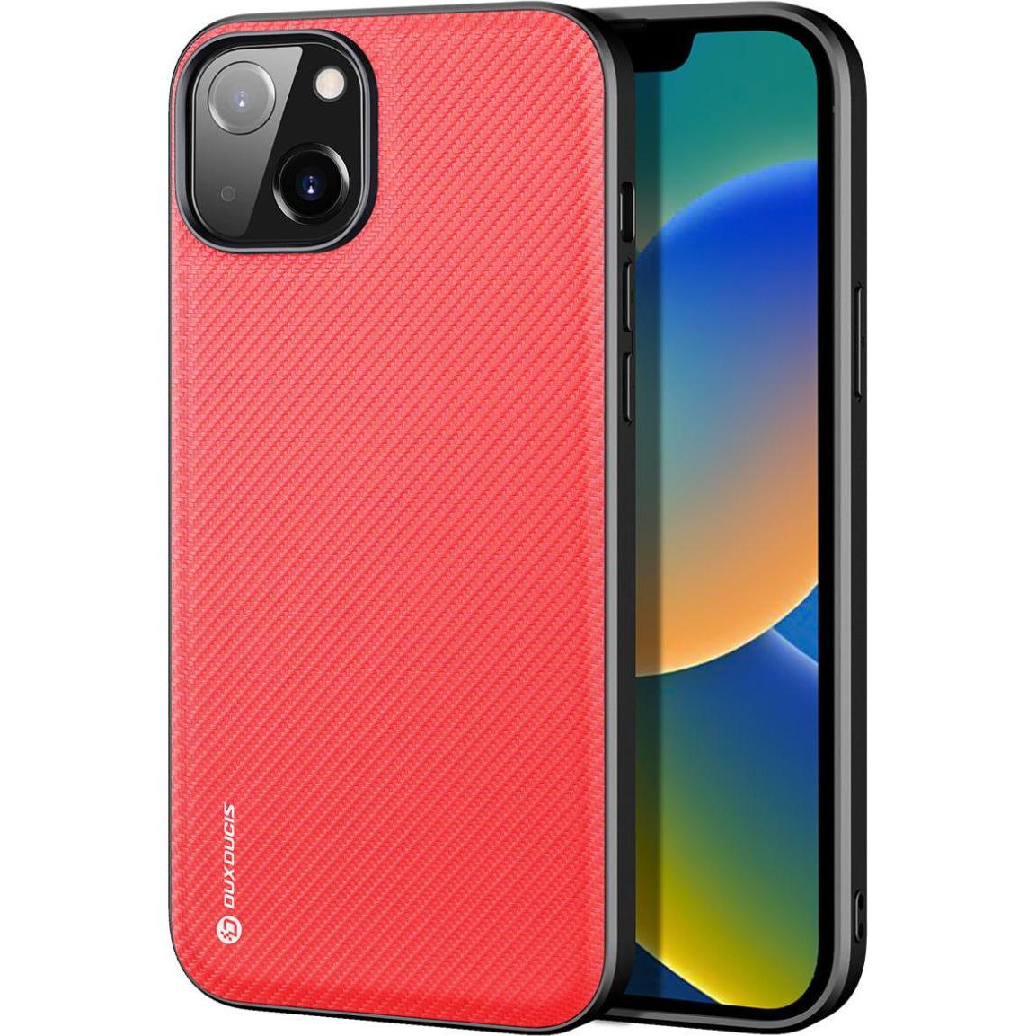 Dux Ducis Fino Series Hardcase Hülle (Apple iPhone 14), Smartphone Hülle, Rot