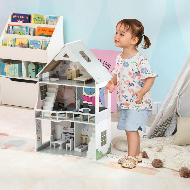 Immagine prodotto Aiyaplay Puppenhaus MDF, Kiefernholz Grau