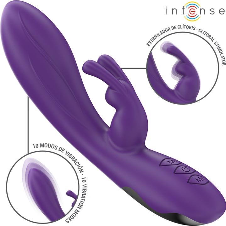 Actual product image Intense Randall Rabbit Vibrator 10 Vibrationen Lila