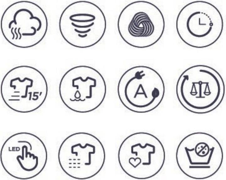 Produktbild Kibernetik FLWS513 FusionLine Waschmaschine 9kg A-40% Klasse Titan (9 kg, Links)