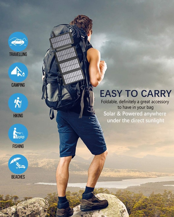 Actual product image Elzle Solar Powerbank (26800 mAh)