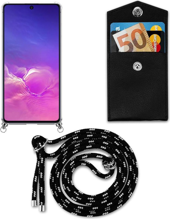 Produktbild Cadorabo TPU Handy Kette SILBER Cover