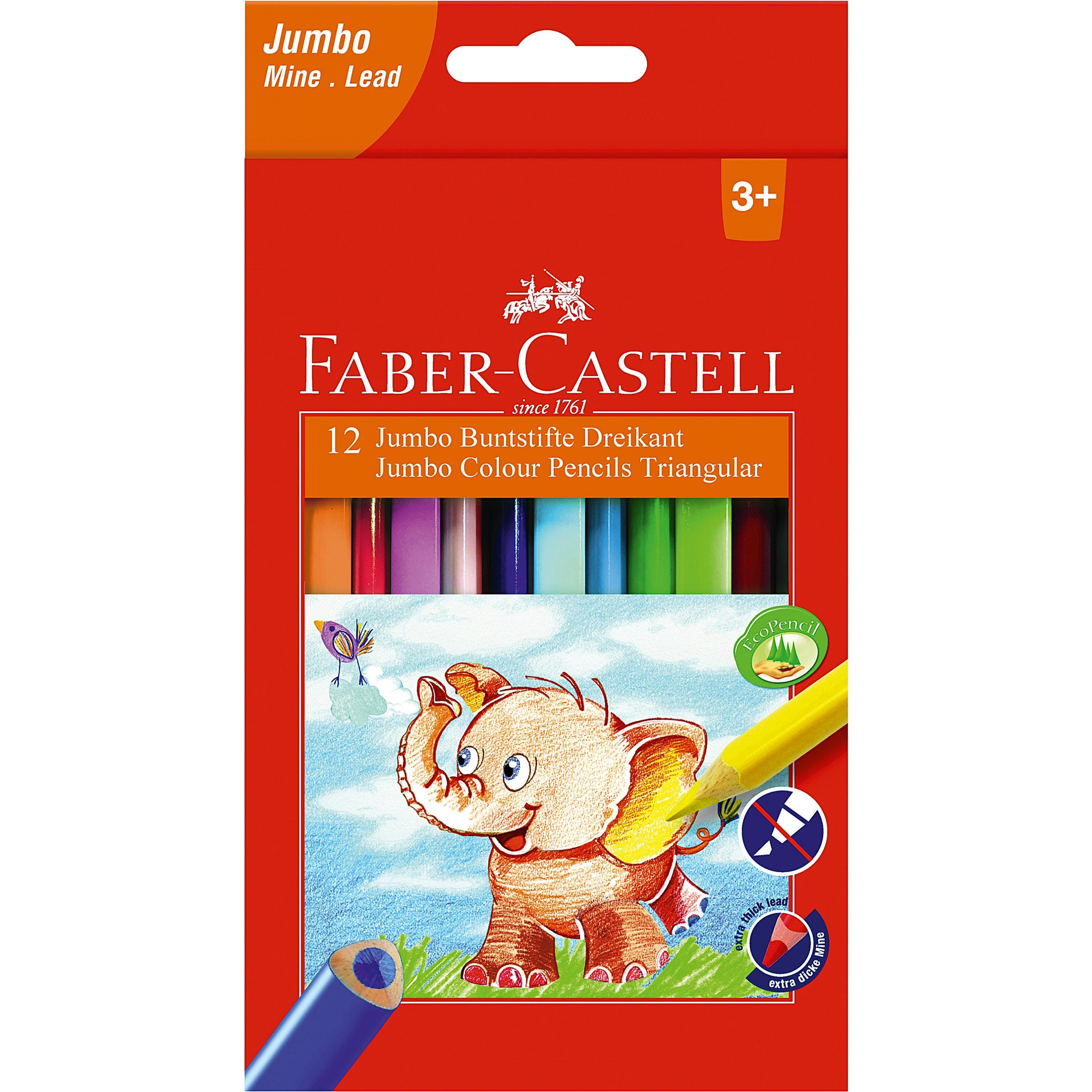 Faber-Castell, Malstifte, Jumbo (Mehrfarbig, 12 x)