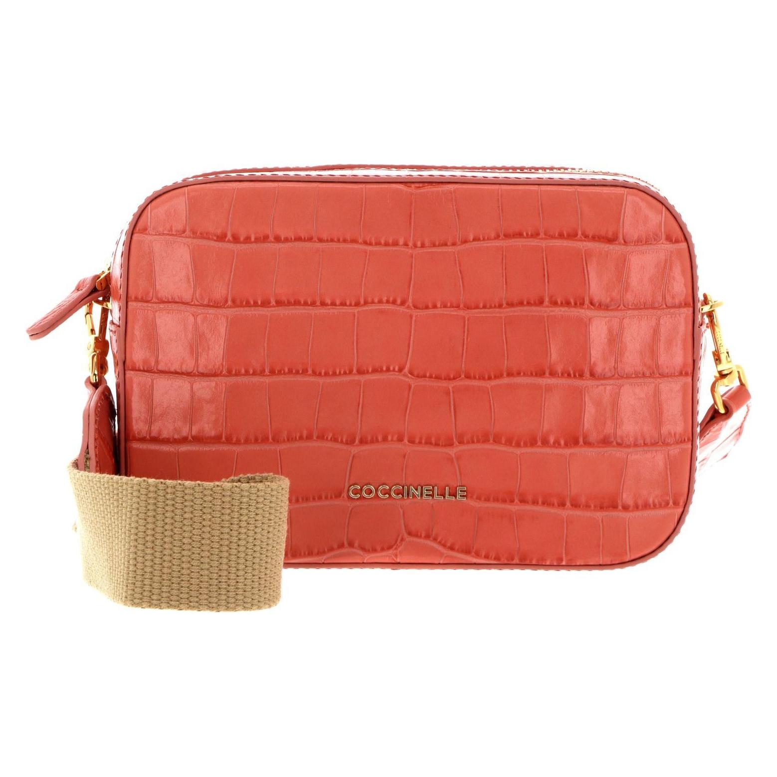 Coccinelle, Damen, Handtasche, Mini Bag Croco Leather, Orange
