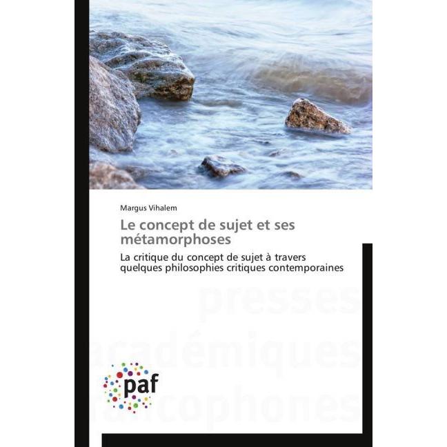 Le concept de sujet et ses métamorphoses, Sachbücher
