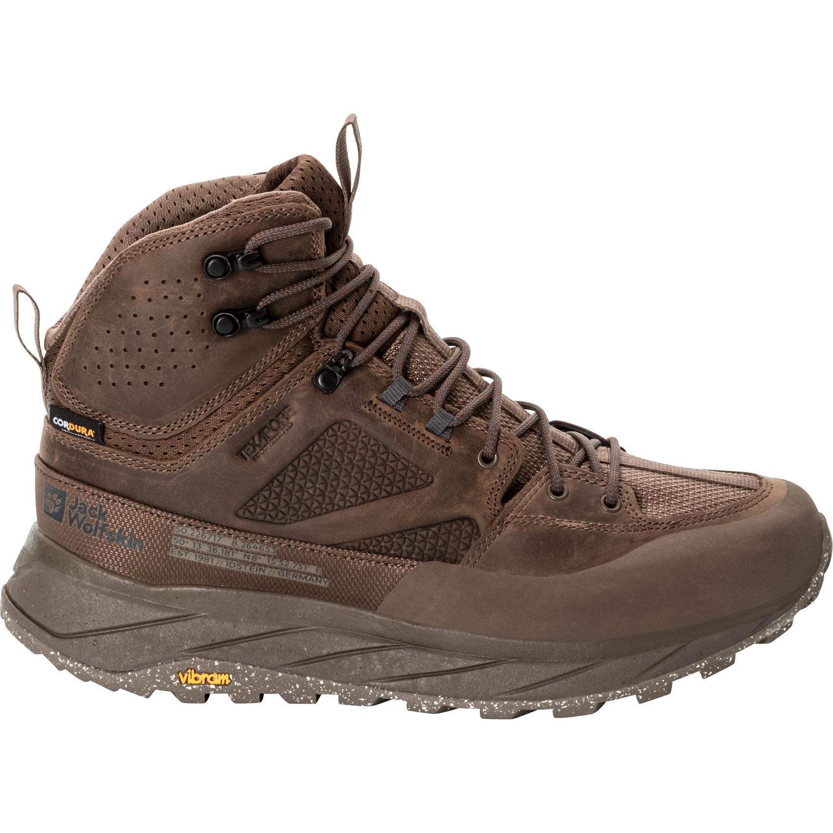 Jack Wolfskin, Herren, Wanderschuhe, Terraquest Texapore Mid M (42), Braun