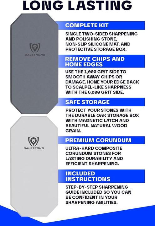 Actual product image Dalstrong Premium Whetstone Kit