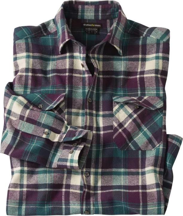 Image du produit Atlas For Men Chemise en flanelle à carreaux pour hommes (M)
