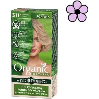 Joanna , Tinta Per Capelli, Naturia Tintura Organica Per Capelli Senza Ammoniaca E Ppd 311 Platinum